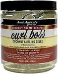 Aunt Jackie's Coconut Crème Recipes Curl Boss, Curling Gel, Curls without Weighing Hair Down, 15 Ounce Jar
