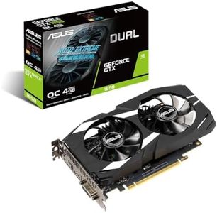 ASUS Dual GeForce GTX 1650 4GB OC Edition GDDR6 Gaming Graphics Card (NVIDIA Turing Architecture, 4GB GDDR6 Memory, PCIe 3.0, 1x HDMI 2.0b, 1x DisplayPort 1.4a, DUAL-GTX1650-O4GD6-P-EVO)