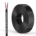 16 Gauge 2 Conductor Electrical Wire 16AWG Electrical Wire Stranded PVC Cord Oxygen-free copper Cable 32.8FT/10M Flexible Low Voltage LED Cable for LED Strips Lamps Lighting Automotive(16/2AWG-32.8FT)