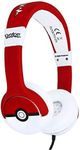 OTL 856542 Pokemon Pokeball Junior Headphones, Red/White