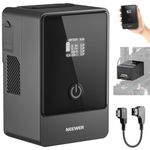 NEEWER Mini V Mount Battery 6800mAh 99Wh 14.5V, Mini V Lock Battery with 65W PD Type C/D Tap/BP/USB A/Dual DC Port/OLED Display for Video Camera Camcorder Compatible with SmallRig BMPCC 4k 6k, PS099E