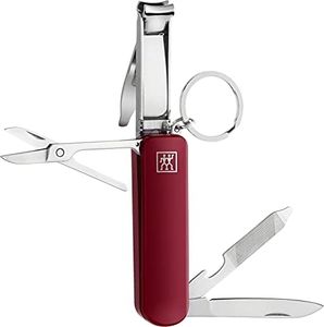 ZWILLING Multi-Tool Manicure Pedicure Travel Size Stainless Steel Red 75mm
