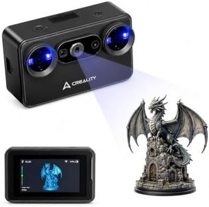 Creality Pika Portable 3D Scanner, 0.03mm High Accuracy, Dual-Mode 7 Blue Laser & NIR Structured Light, AI-Powered Body Completion & Retexturing, Marker-Free, 110 FPS, Wi-Fi 6, 3" Touchscreen