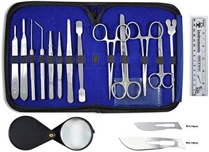 DR Instruments-DR78662 36 Pcs Comprehensive Dissection Kit – Made with Surgical Stainless Steel. Ideal for Biology, Anatomy, Botany, and Veterinary Students and Faculty with Deluxe Case