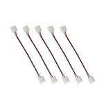 CentIoT - 5Pcs - 10mm 2pin led connector for single color led strip 5050 two connectors adapter easy connect no need soldering