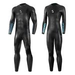 Triathlon Wetsuit 3/2mm - Synergy Volution Full Sleeve Smoothskin Neoprene for Open Water Swimming Ironman & USAT Approved (Men's L2, Men)