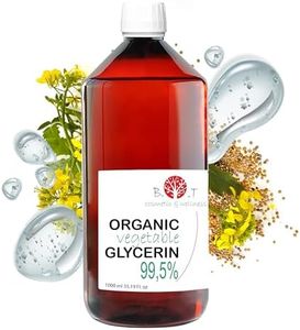 Glicerina Liquida Vegetal Pura y Organica - Glicerina para hacer jabones, Hidratante Facial y Corporal, Base Cosmetica Casera 100% Natural - 1000 g 1 kg