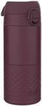 Ion8 Insulated Travel Mug, Leak Proof, Triple Lock Secure, Spill-Free in Transit, Hygienic Cover, Easy-to-Clean, Perfect On-The-Go, BlackBerry, Stainless Steel