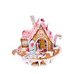 SANTORO Pirouette, Christmas 3D Pop Up Greeting Card - Gingerbread House - For kids, For Family, For Her, Chirtsmas, Festive