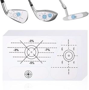 PEUTIER 300uds Cintas de Impacto de Golf, Pegatinas Palos de Golf Autoaprendizaje Punto Dulce y Análisis de Consistencia Pegatinas Golf para Práctica de Entrenamiento de Swing Maderas Hierros Putters