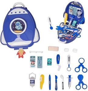 Dazmers Doctor Kit for Toddlers 3-5 - Engaging Doctor Play Kit for Imaginative and Empathetic Play - Great Gift for Preschoolers - Educational Pretend Playing - Multicolored, H11xL7.5 Inches