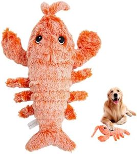 Wedhapy Jouet en Mouvement pour Chien, Jouets interactifs pour Chien, Jouet en Mouvement pour Chien, Jouet à Homard Souple, Chargeur USB, Jouet à mâcher en Peluche, Jouets interactifs 26x14x7cm