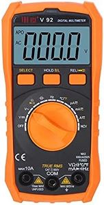VAR TECH Digital multimeter Auto ranging V 92 True RMS, 6000 Counts, 600 V AC DC 10 A AC DC, Resistance Frequency Continuity Capacitance Temperature tests with NCV and Overload protection