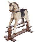 MJmark STRAWBERRY ROAN LUXURIOUS VERY LARGE Rocking Horse SATURN PINTO from