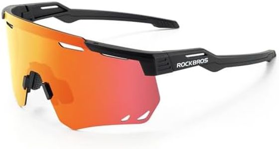 ROCKBROS Polarized Sunglasses Windproof Cycling Glasses for Women Men 100% UV400 Protection Sun Glasses TR90 Frame Eye Goggles for Cycling Running Fishing Driving