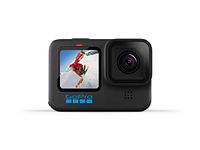 GoPro HERO10 Black - Waterproof Action Camera with Front LCD and Touch Rear Screens, 5.3K60 Ultra HD Video, 23MP Photos, 1080p Live Streaming, Webcam, Stabilization