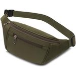 Bumbags Waist Fanny Packs for Men Women, Fashion Bum Bag with Adjustable Belt for Sport Running Hiking Jogging Travel Cycling Walking Dog Boys Ladies ect (Olive)