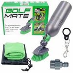 Golf Mate - Ultimate Cleaning Kit for Golf Shoes, Clubs & Outdoor Gear - Easy-to-Use, Garden Hose Compatibility - Heavy-Duty 500ml Bottle, Waterproof Bag & Microfiber Cloth