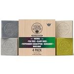 Viking Revolution - Bar Soap - Soap for Men - Mens Soap Bar with Essential Oils Cold Pressed - Mens Bar Soap with Tea Tree, Clary Sage, Peppermint Eucalyptus, Bergamot - 4 Pack, 5 Oz / 140g Each