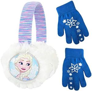 Disney Frozen II Elsa Earmuff and Glove Set [4015] Blue, Blue