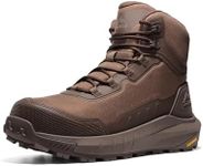NORTIV 8 Men's Composite Toe Work Boots Slip Resistant,Dark Brown,7W