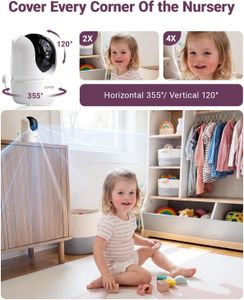 Comfyer Split-Screen Baby Monitor – Dual Camera Video Surveillance