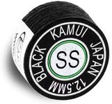 KAMUI Black Laminated Pool Billiard CUE TIP - 1 pc (Super Soft, 12.5 mm)