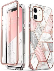 i-Blason Cosmo Series Case for iPhone 12 Pro Max 6.7 inch (2020 Release), Slim Full-Body Stylish Protective Case with Built-in Screen Protector (Marble)