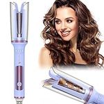 HOMELYLIFE Automatic Hair Curler, Curling Iron with 360° Rotating, Adjustable Temperature Curling Wand, Fast Heating Ceramic Barrel, Dual Voltage Hair Curlers for Long Short Hair, Gifts for Women