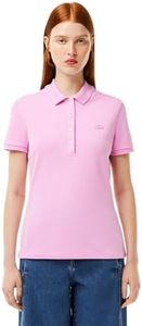 Lacoste Women's Slim Fit Polos (PF54621XV_Pink-1XV L)