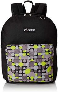 Everest de Voyage Motif imprimé Sac à Dos, Black/Yellow Dot (Noir) - 2045P-BK/YE Dot