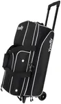 TENFLY 3 Bowling Ball Bags With Wheels - Roller Bowling Bag for 3 Balls & Accessories - Retractable Handle Extends to 38"