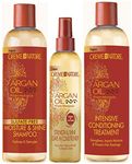 Creme of Nature Argan Oil Sulfate-Free Moisture & Shine Shampoo 354ml, Argan Oil Strength & Shine Leave-in Conditioner 250ml & Argan Oil Intensive Conditioning Treatment 354ml