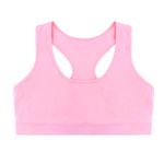 Cretty-Meet Soft and Comfortable Cotton Girls Bra Kids Underwear Sports Training Bra Crop Tops for Teenage Girls 8-16 Years - Pink