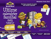 2025 MotherWord Deluxe Ultimate Family Calendar and Chore Chart, 16-Month, Sept 2024-Dec 2025, French, Large Deluxe Version, 18" x 13.5" (MWFFT12825)