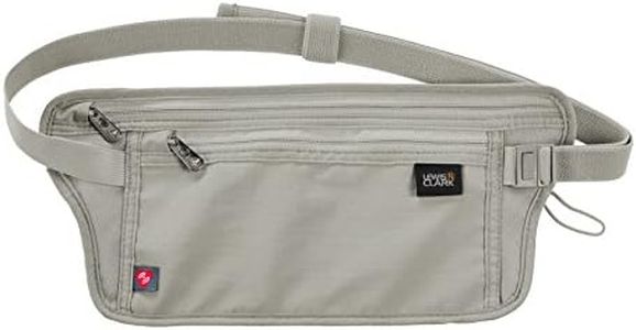 Lewis N. Clark RFID-Blocking Waist Stash Anti-Theft Hidden Money Belt Taupe One Size