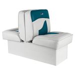 The Wise Company 8WD1033-0033 Contemporary Series Lounge Seat, White/Teal, 10"