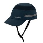 Blue Baseball Bump Cap - Lightweight Safety Hard Hat Head Protection Cap Navy Blue-Short Brim