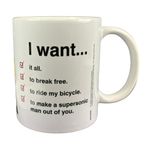 Queen MG25898 (I Want Checklist) Mug, Multicolored