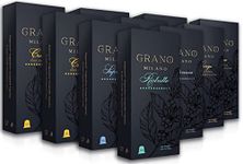 Grano Milano Variety Pack 100 Coffee Pods Compatible with Nespresso Original line - Medium & Dark Roast Coffee Capsules Made in Italy Espresso Coffee