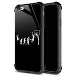 CARLOCA Compatible with iPhone 6S Plus Case,Basketball Evolution iPhone 6 Plus Cases for Girls Boys,Graphic Design Shockproof Anti-Scratch Hard Back Case for iPhone 6/6S Plus