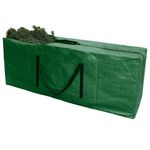 PATIO PLUS 9 FT Christmas Tree Storage Bags, Easy to Store Christmas Tree Storage with Full Zipper,Durable Reinforced Carry Handles,Wipe Clean Surface Large Bag for Xmas Tree and Decorations Green