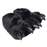 London Shoe Co Mens & Womens Funny Claw Slippers, Novelty Monster Foot Slippers, Adult Sizes 3 to 14 UK (Black, UK9/10)