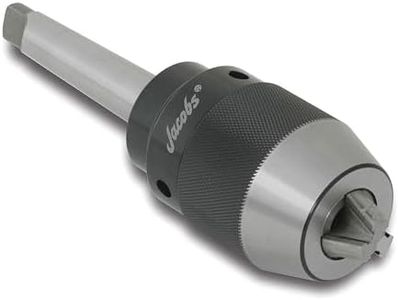 Jacobs 31409 JK 130-MT3 1.0 to 13.0 Millimeter Capacity High Precision Keyless Chuck with #3 Morse Taper Integrated Shank