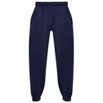 A2Z 4 Kids Girls Boys Plain Jogging Bottoms PE School Jogger Soft Trouser - Fleece Trouser 356 Navy 9-10