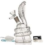 Mini Glass Bong with Tornado percolate, Water Bongs with 14.5mm Bong Bowl Height 20cm Weight 300g Glass Pipe for Smoking Hookah Bong Pipe