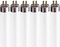 LUXRITE LR20765 (6-Pack) 54-Watt 4 FT T5 High Output Fluorescent Tube Light Bulb, Daylight 6500K, 4200 Lumens, G5 Mini Bi-Pin Base