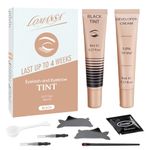 Lomansa Lash Tint Kit Instant Black Eyelash Dye and Brow Tint 8ml Easy to Use with Natural Results for Beginner Salon Beauty