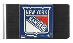 NHL Siskiyou Sports Mens New York Rangers Steel Money Clip One Size Team Color