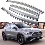 SPEEDLONG Window Visor Vent Shade Deflectors Rain Guards Compatible with 2021-2023 Mercedes-Benz GLA 250/GLA 35/GLA 45, Sun Shield Window Visor, Tape-On 4 pcs